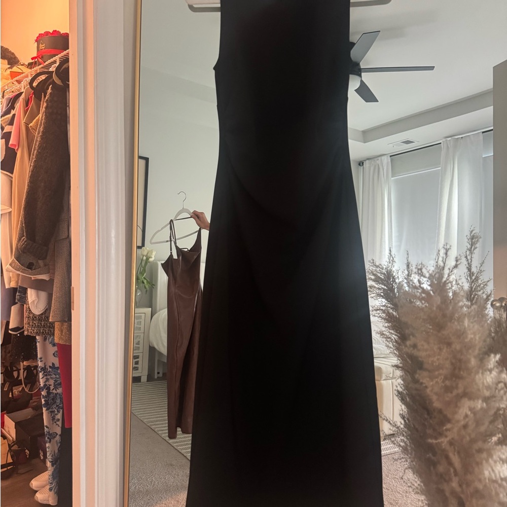 Zara Black Sleeveless Maxi Dress